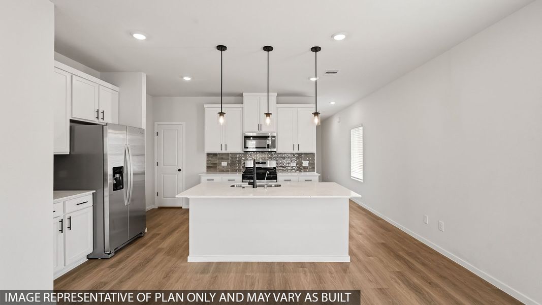Furnished interior view inside a new home in Cypress Green, Tomball (Image 3).