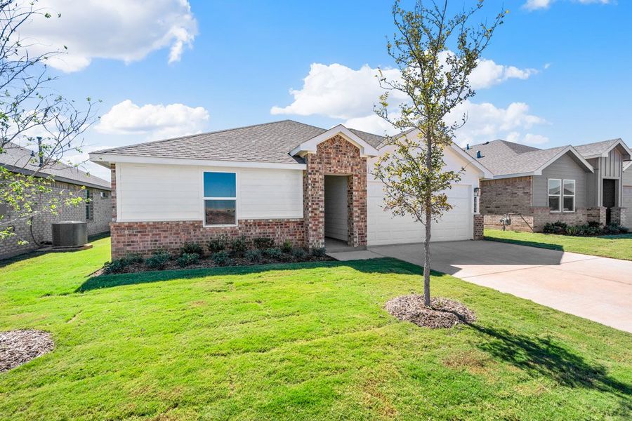 Representative exterior photo of a completed home built from the BELLVUE by D.R. Horton in Faculty Row, Abilene, TX (Image 3).