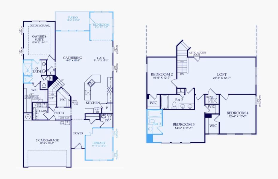 2D floor plan layout of this home in Midpoint at New Riverside, Bluffton, SC (Image 5). 2D floor plan layout of this home in Midpoint at New Riverside, Bluffton, SC (Image 5).