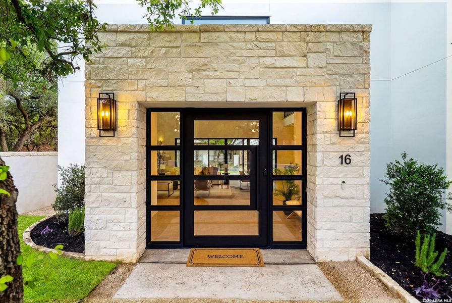 Exterior details and patio area of a home in , San Antonio (Image 29).
