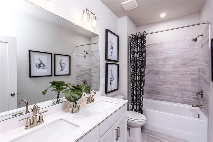 Furnished interior view inside a new home in Poppy at GreenHouse, Marietta (Image 21).