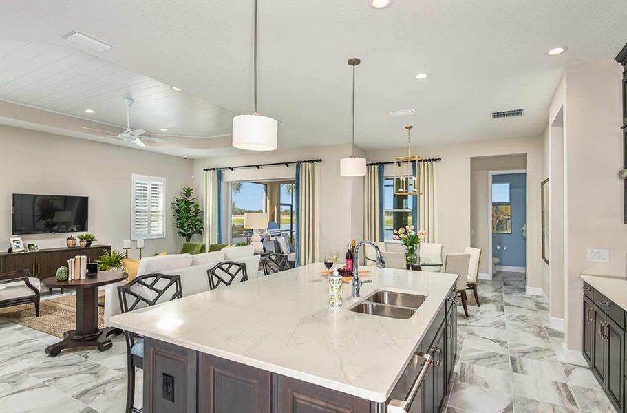 Representative furnished interior of a home built from the Bright Meadow 2 by Neal Communities in Wildleaf at North River Ranch, Parrish (Image 15).