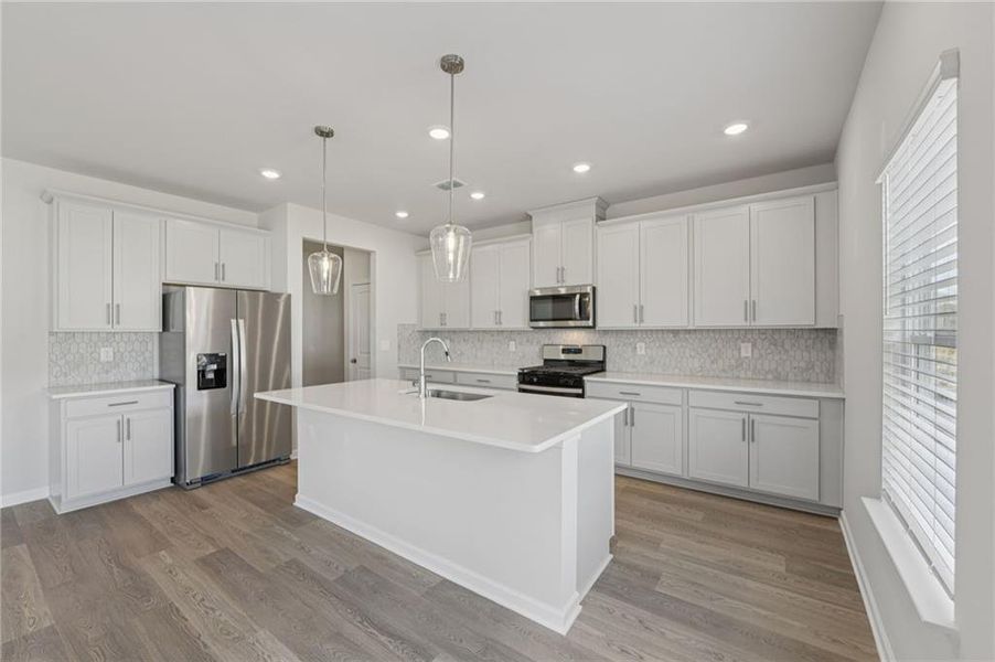 Furnished interior view inside a new home in Parkside at Grayson, Grayson (Image 19).