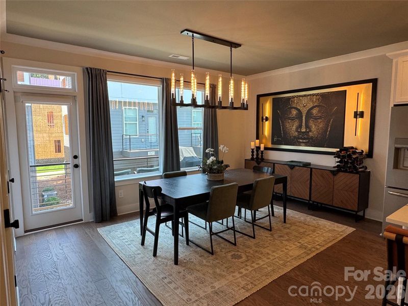 Furnished interior view inside a new home in , Charlotte (Image 10).