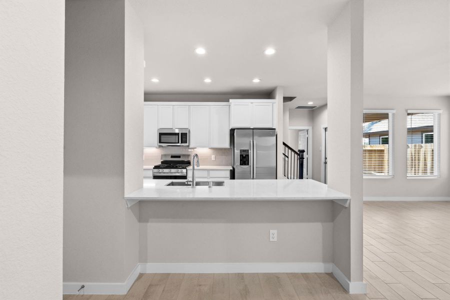 Furnished interior view inside a new home in Cypresswood Landing, Humble (Image 11).