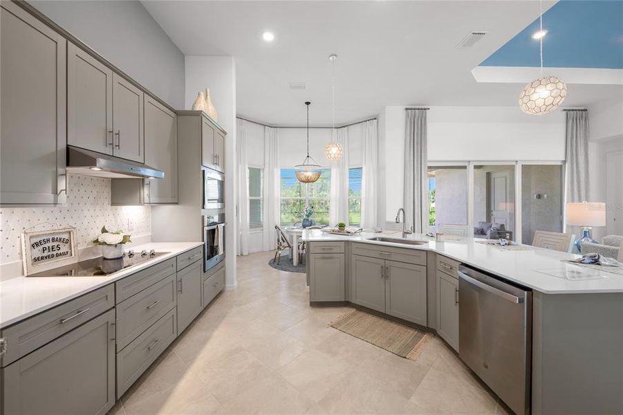 Furnished interior view inside a new home in Calusa Country Club, Lakewood Ranch (Image 4).