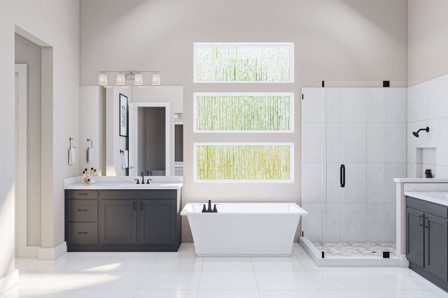 Image 24 representing the Lamesa by Tri Pointe Homes in Harvest Green, Richmond, TX.