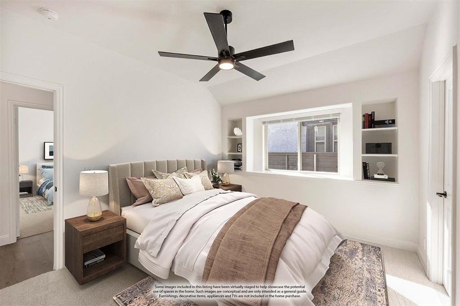 Furnished interior view inside a new home in Union Park Classic 55, Little Elm (Image 15).