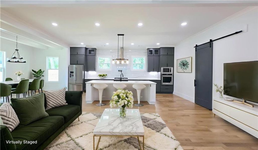 Furnished interior view inside a new home in , Atlanta (Image 41). Furnished interior view inside a new home in , Atlanta (Image 41).