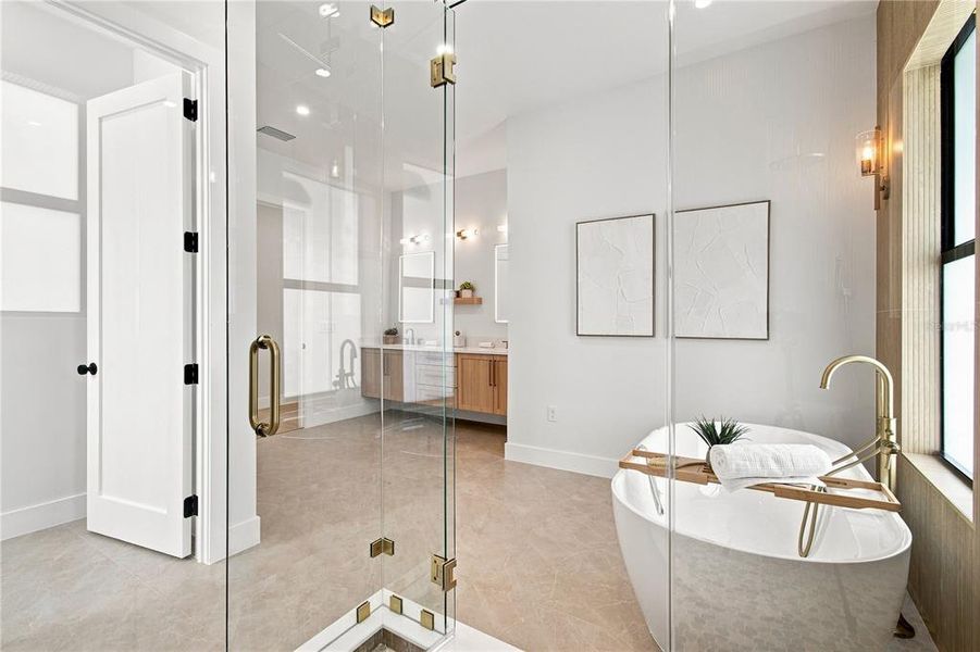 Furnished interior view inside a new home in , Tampa (Image 61).