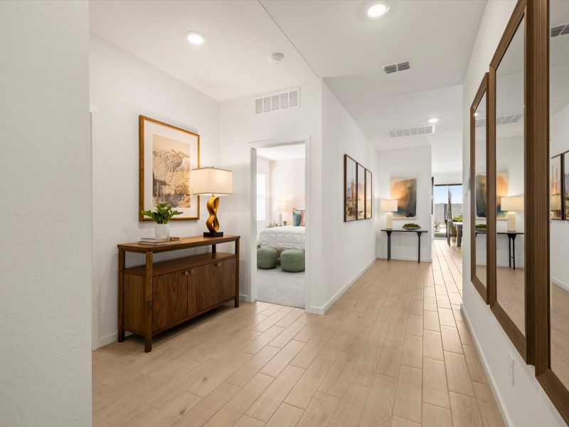 Furnished interior view inside a new home in Meritage Homes by Teravalis - Estate Series, Buckeye (Image 22).