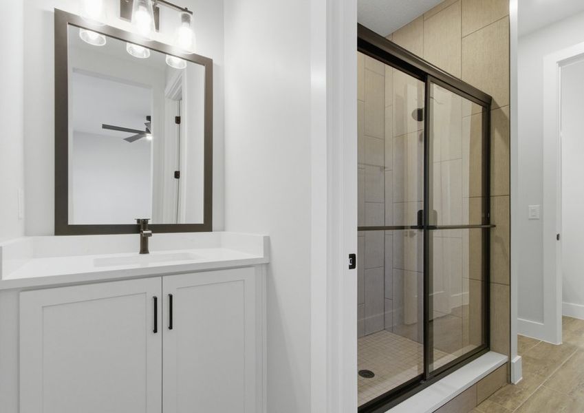 Spacious secondary bathroom. Spacious secondary bathroom.