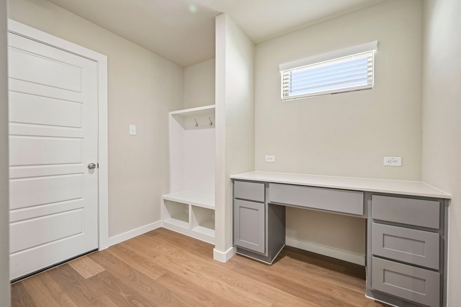 Home Management Center in the Harrison home plan by Trophy Signature Homes