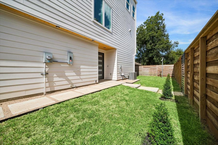 Exterior details and patio area of a home in , Houston (Image 22).