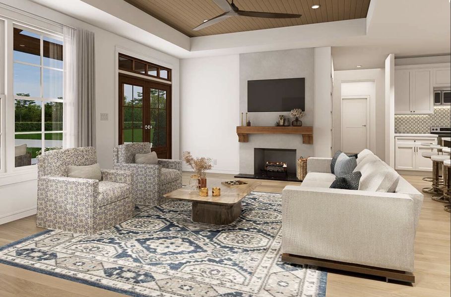 Representative furnished interior of a home built from the Otto by Zeal Home Builders in Echo Grove, Poolville (Image 4).