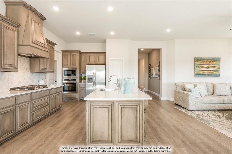 Furnished interior view inside a new home in Parks at Panchasarp Farms, Burleson (Image 21).