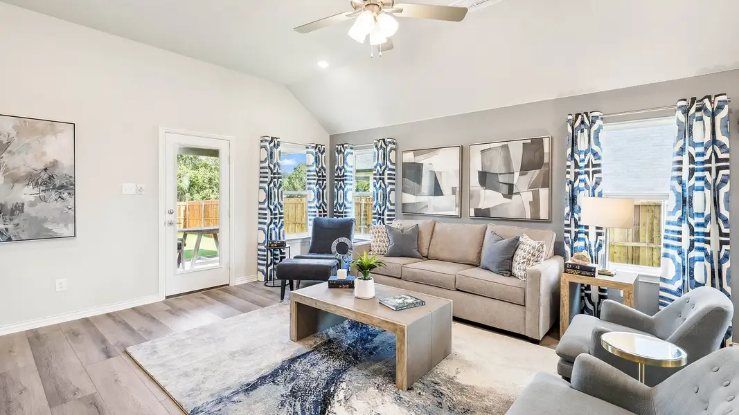 Furnished interior view inside a new home in Pebblebrook, Sherman (Image 6).