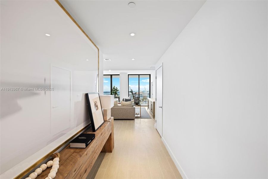 Furnished interior view inside a new home in Five Park, Miami Beach (Image 28). Furnished interior view inside a new home in Five Park, Miami Beach (Image 28).