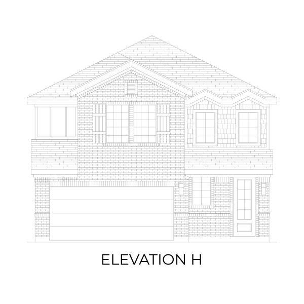 Representative rendering of the exterior for the Harrison F by First Texas Homes (Image 17). Representative rendering of the exterior for the Harrison F by First Texas Homes (Image 17).