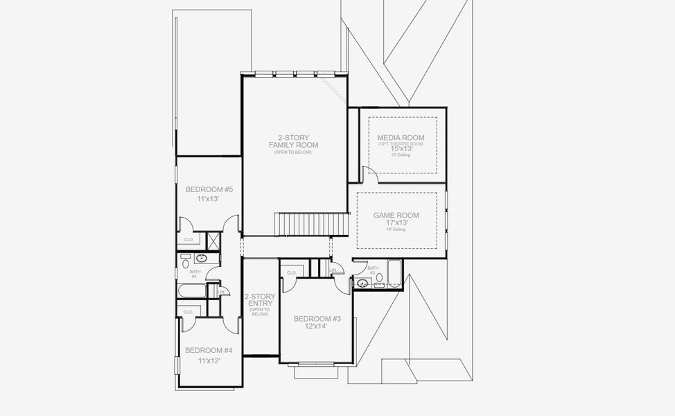 2D floor plan layout for the 3394W by Perry Homes in Juniper Springs 60', Lockhart, TX (Image 3). 2D floor plan layout for the 3394W by Perry Homes in Juniper Springs 60', Lockhart, TX (Image 3).
