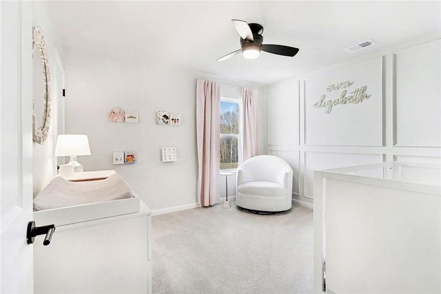 Furnished interior view inside a new home in Pinebrook at Hamilton Mill, Auburn (Image 30). Furnished interior view inside a new home in Pinebrook at Hamilton Mill, Auburn (Image 30).