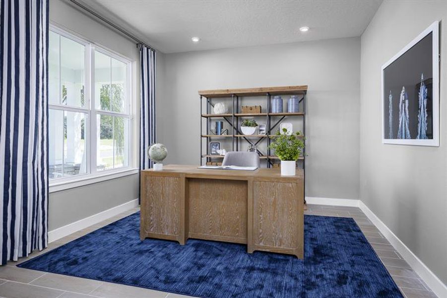 Representative furnished interior of a home built from the Laguna by Ryan Homes in Cedar Landings, Leesburg (Image 11).