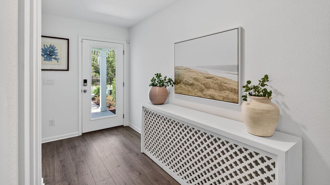 Representative furnished interior of a home built from the Berkeley by D.R. Horton in Grand Reserve, Bunnell (Image 5).