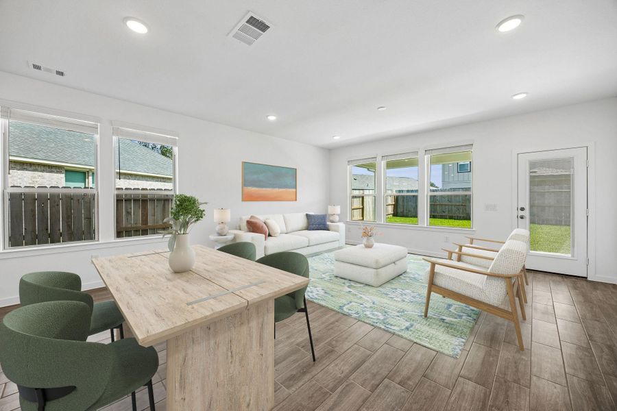 Furnished interior view inside a new home in Mavera, Conroe (Image 15).