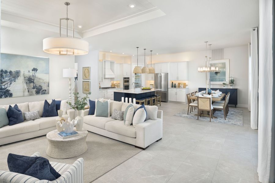 Furnished interior view inside a new home in Tradition, Port St. Lucie (Image 8).