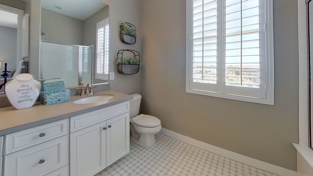 Furnished interior view inside a new home in Arroyo Seco - Hacienda, Buckeye (Image 6).