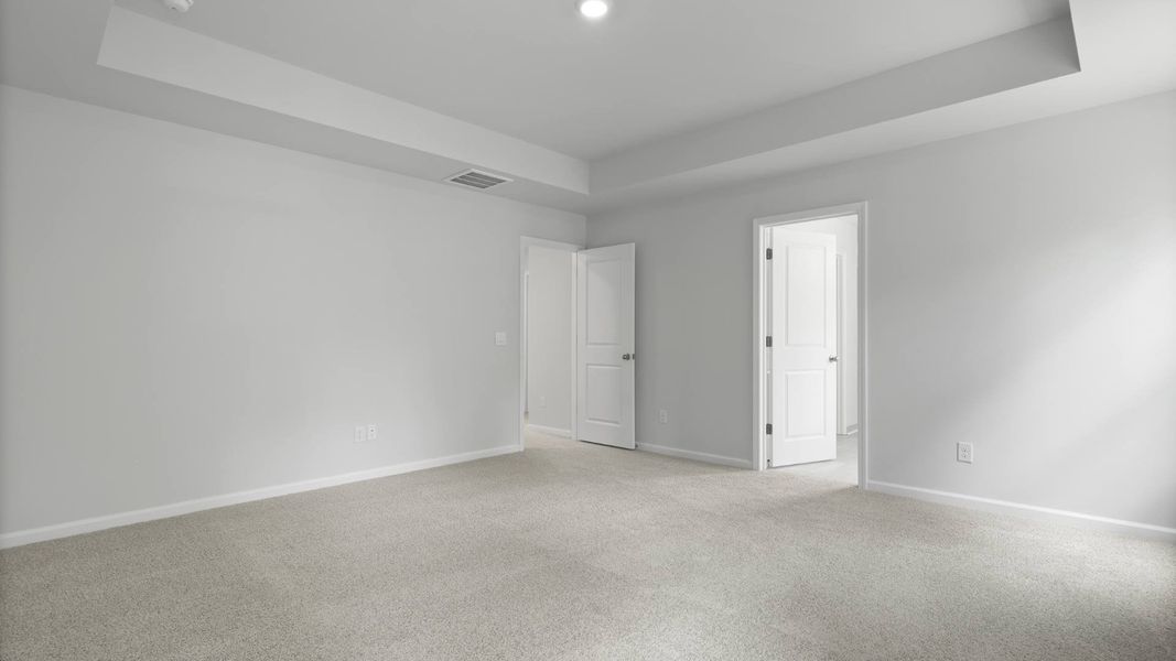 Representative unfurnished interior of a home built from the FORRESTER by D.R. Horton in Founders Corner, Summerville (Image 23).