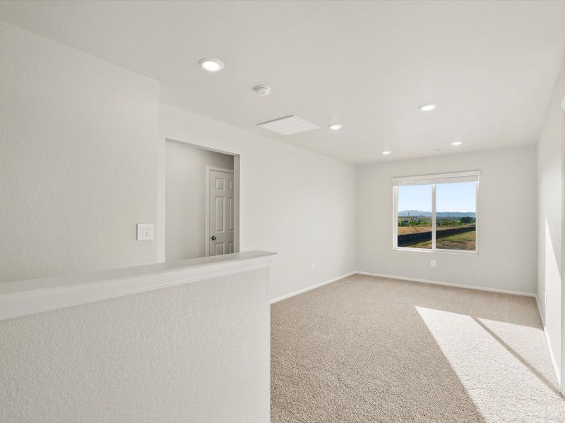 The Pagosa floorplan image taken at a Meritage Homes community in Greeley, CO. The Pagosa floorplan image taken at a Meritage Homes community in Greeley, CO.