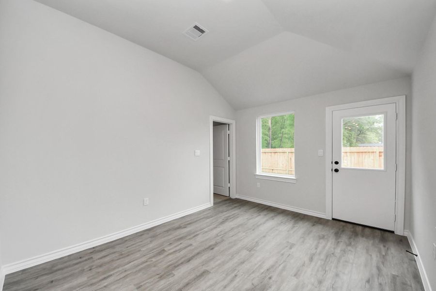 Spacious, unfurnished interior of a new home in The Enclave at Spring Branch, Montgomery (Image 17). Spacious, unfurnished interior of a new home in The Enclave at Spring Branch, Montgomery (Image 17).