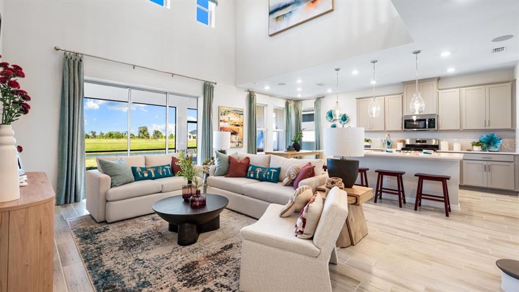 Furnished interior view inside a new home in Firethorn, Parrish (Image 7).