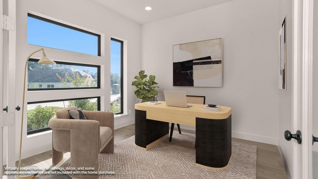 Furnished interior view inside a new home in The Woodlands Hills, Willis (Image 9). Furnished interior view inside a new home in The Woodlands Hills, Willis (Image 9).
