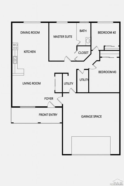 2D floor plan layout of this home in , Pueblo, CO (Image 2).