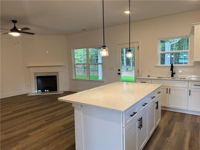 Furnished interior view inside a new home in The Fields of Walnut Creek, Pendergrass (Image 9).