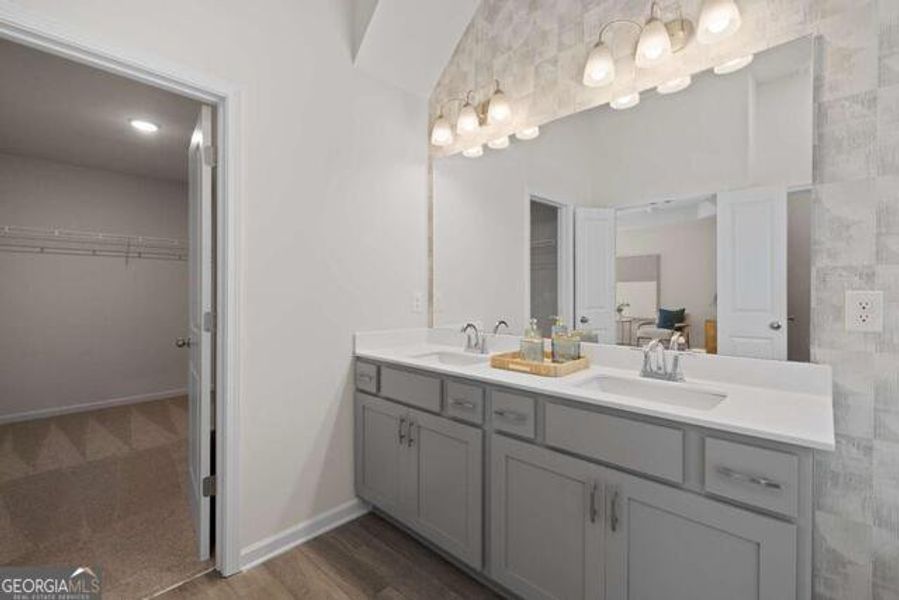 Furnished interior view inside a new home in Walden Park - The Retreat, Jonesboro (Image 9).