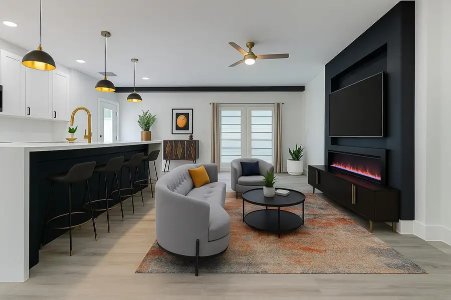 Furnished interior view inside a new home in , Houston (Image 9).