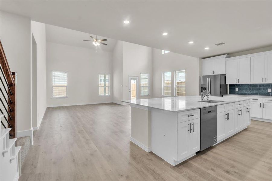 Furnished interior view inside a new home in The Landing at Hidden Lakes, McKinney (Image 17).