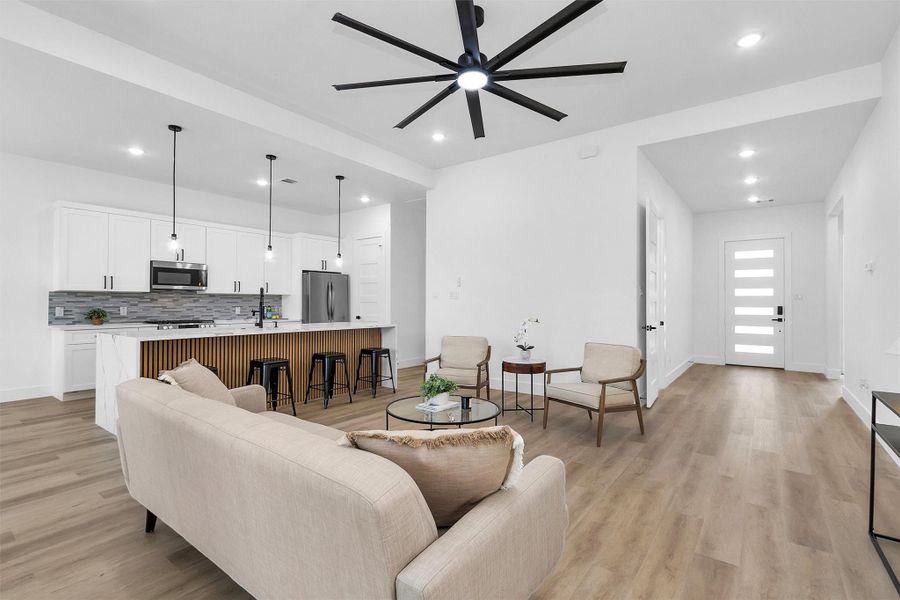 Furnished interior view inside a new home in , Houston (Image 8).