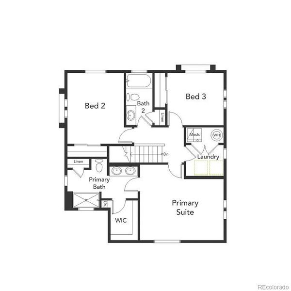2D floor plan layout of this home in , Commerce City, CO (Image 3).