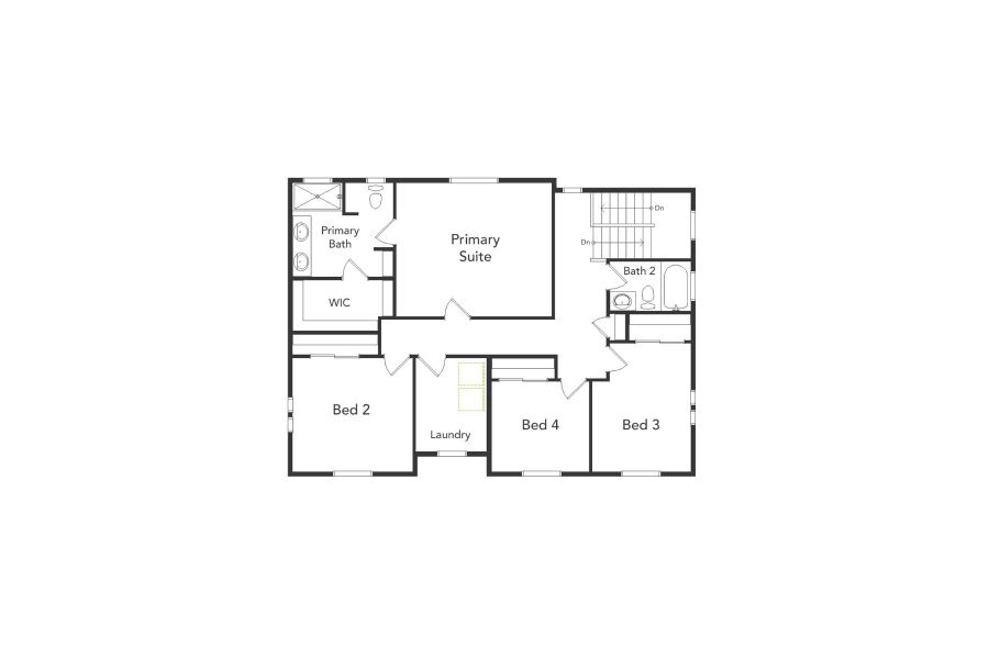 2D floor plan layout of this home in Reunion, Commerce City, CO (Image 3). 2D floor plan layout of this home in Reunion, Commerce City, CO (Image 3).