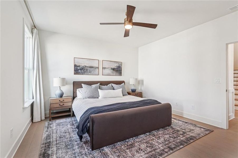 Furnished interior view inside a new home in Fireside Farms, Dawsonville (Image 32).