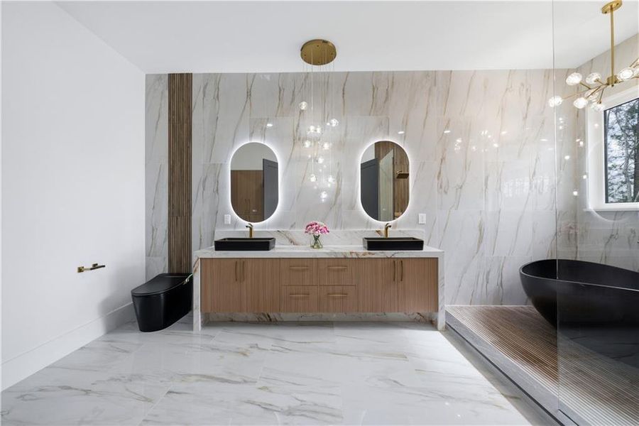 Furnished interior view inside a new home in , Buford (Image 44).