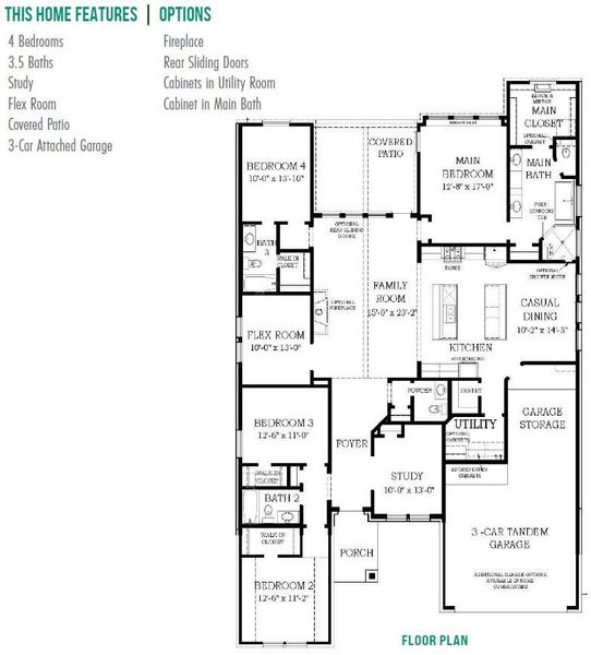 2D floor plan layout of this home in Riceland, Mont Belvieu, TX (Image 5).