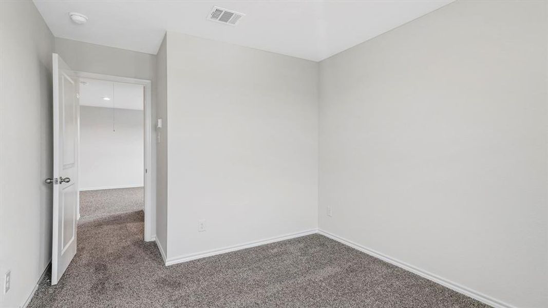 Neutral gray walls provide a versatile backdrop for personalization