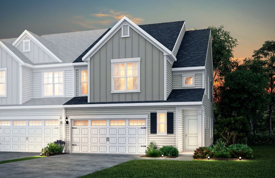 Palomino Exterior 3 features siding, covered front door and 2-car front load garage Palomino Exterior 3 features siding, covered front door and 2-car front load garage