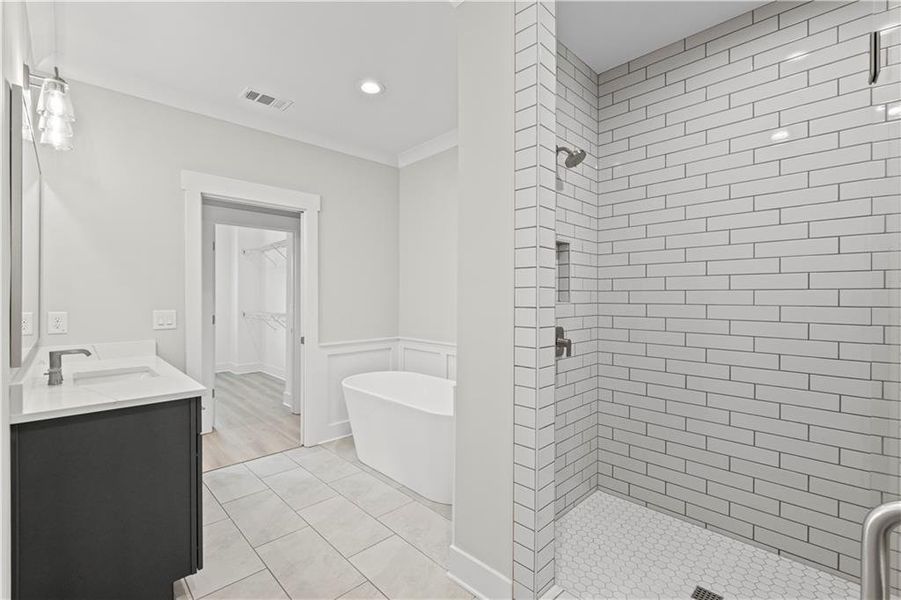 Furnished interior view inside a new home in Devin's Shire - A Kennesaw Tradition, Kennesaw (Image 6).