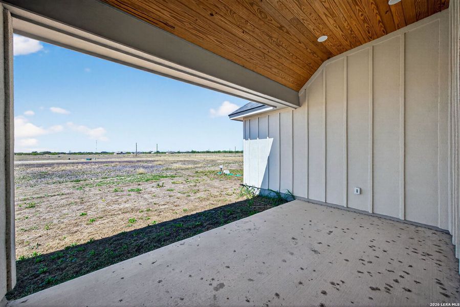 Exterior details and patio area of a home in Boehme Ranch, Castroville (Image 32).